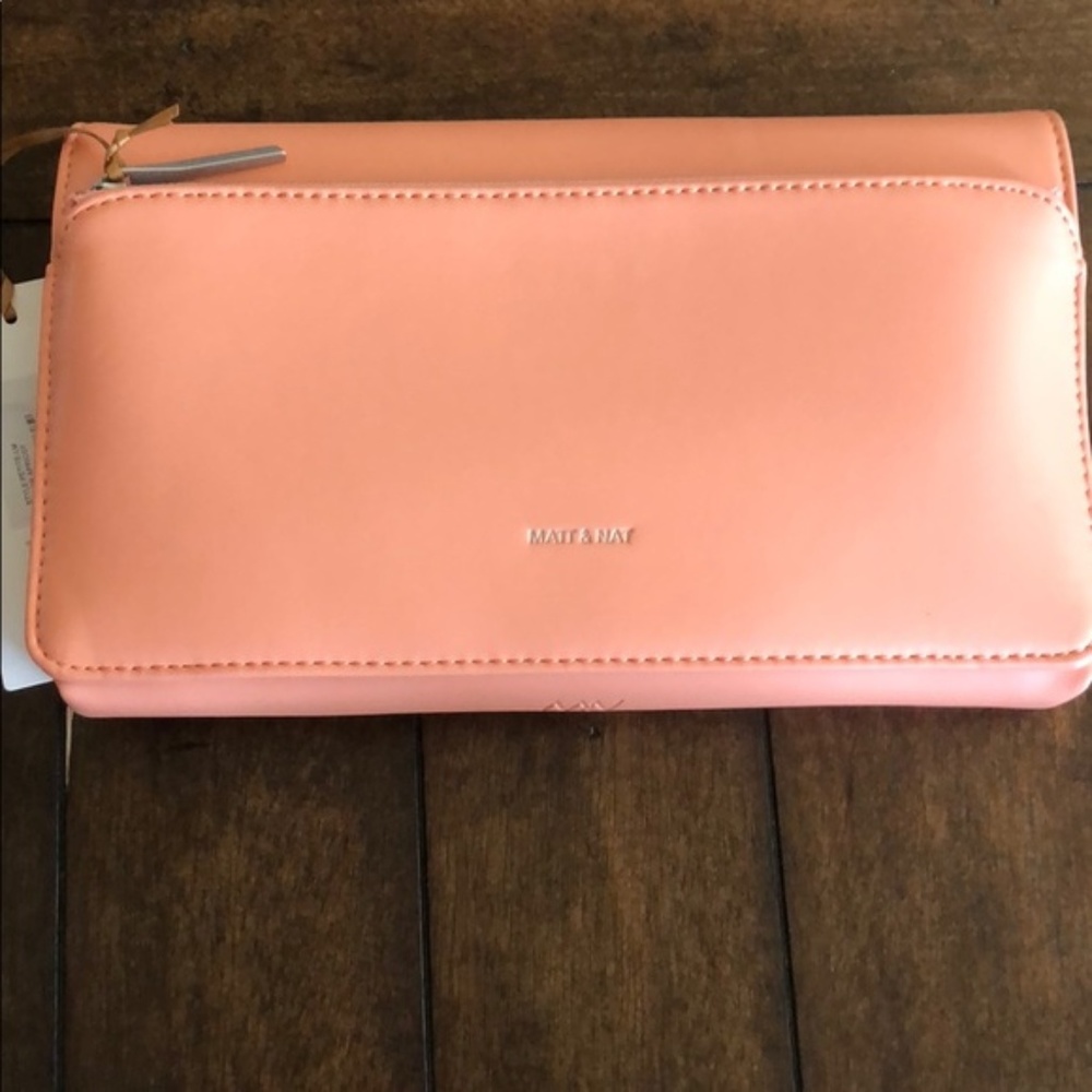 Mat & Nat Coral Clutch